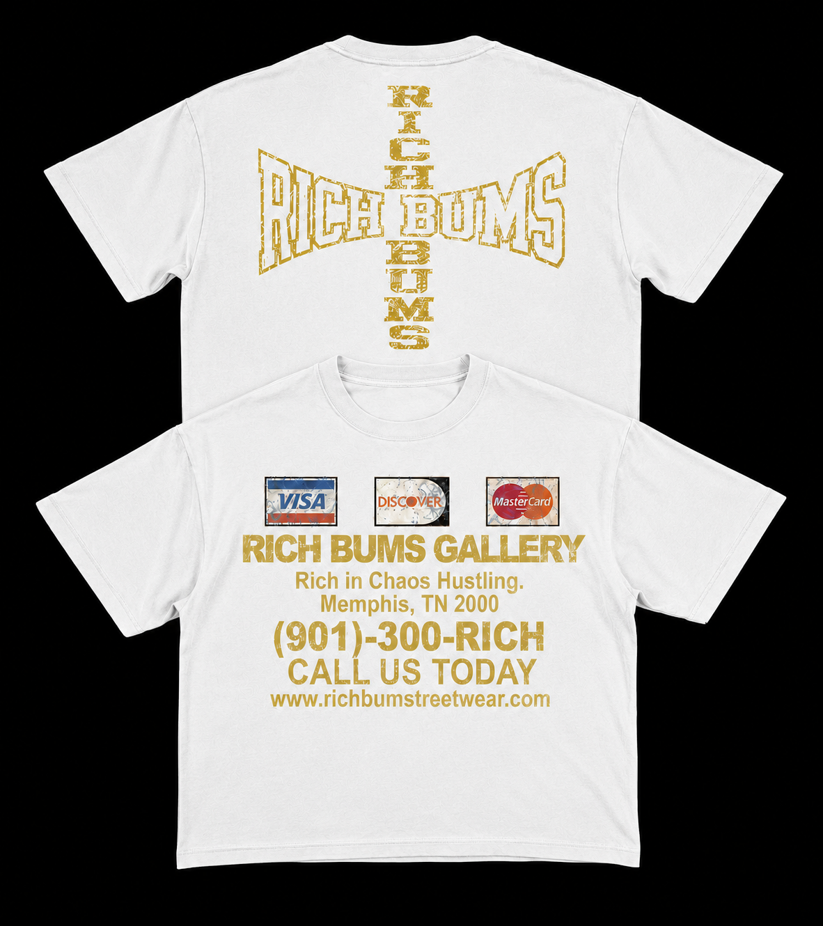 STORE CREDIT ATM TEE “WHITE/GOLD”