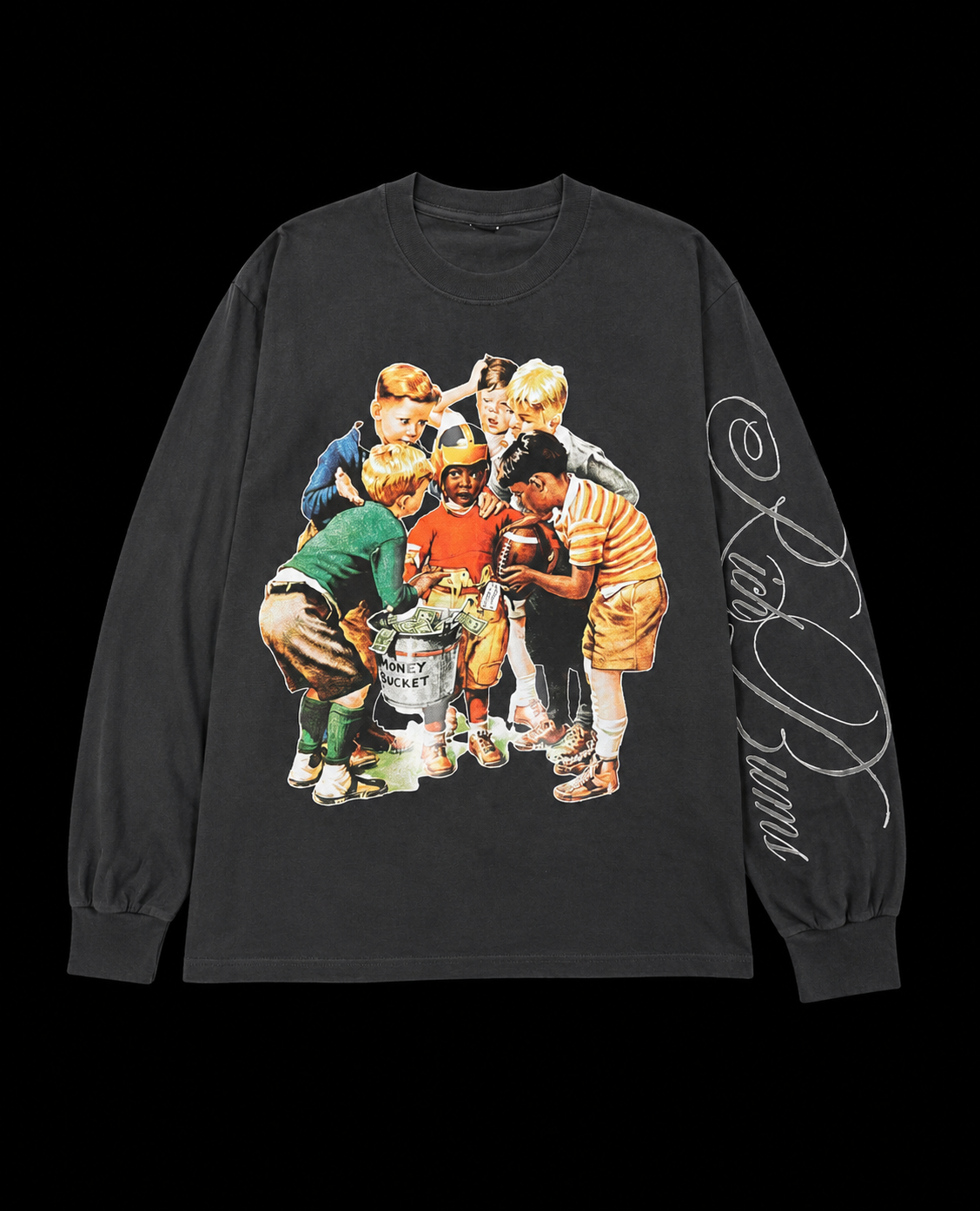 BLACK “TOUGH LOVE” LONG SLEEVE TEE