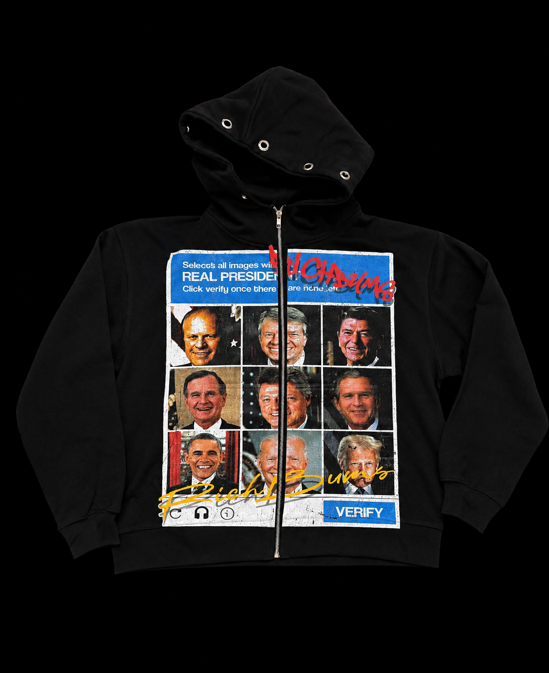 BLACK “RICH PRESIDENTS” HOODIE